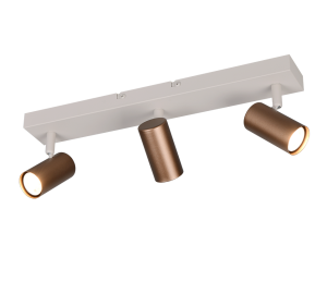 TARYN kawowo szara lampa sufitowa regulowana 3xGU10 R86853065