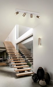TARYN kawowo szara lampa sufitowa regulowana 4xGU10 R86854065