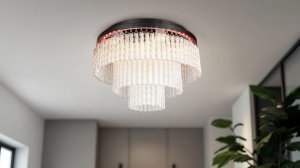 VONO lampa sufitowa kaskadowa z podświetleniem LED RGB 3W + LED 17W CCT DIM + pilot  R63441032