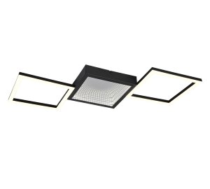 GELO lampa sufitowa z kwadratów czarna LED 24W 3000K 3stepDIM R64471132