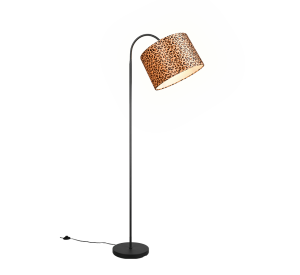 PARDINA lampa podłogowa na łuku regulowana abażur panterka fi 35cm 1xE27 R46741032