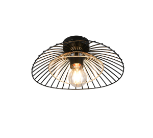 LAURIS lampa sufitowa fi 30cm druciana czarno-złota 1xE27 R66791032