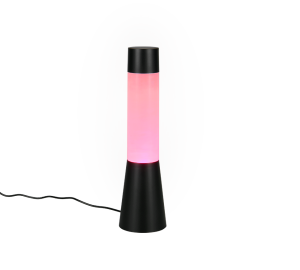 CIRRUS lampa stołowa czarna dekoracyjna podświetlenie LED RGB R53491132