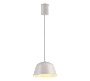TOVA lampa wisząca metalowa ciepły szary 1xE27 R36411076
