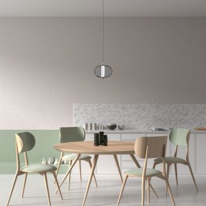 RABEL lampa wisząca czarno-złota klosz druciany LED 5W 3000K PND-344221-1-BK