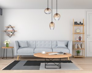 ALIAS lampa wisząca czarna różne klosze szkło amber cieniowane 3xE27 PND-3672-3A-BRO-AMB