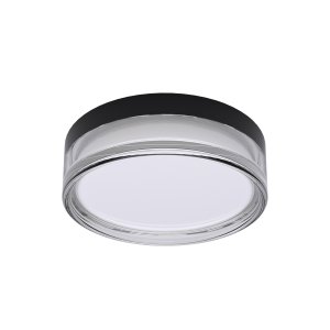RILTA czarny plafon łazienkowy IP65 klosz akryl fi 30cm LED 24W CCT ITALUX PLF-73527-M-BK
