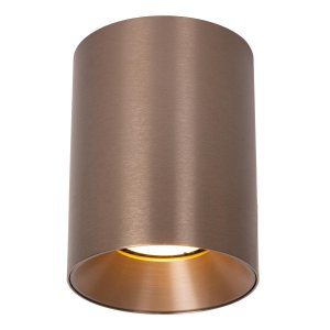 GERTI tuba sufitowa brązowy szczotkowany z cofniętą żarówką 1xGU10 LUCIDE 09945/01/97
