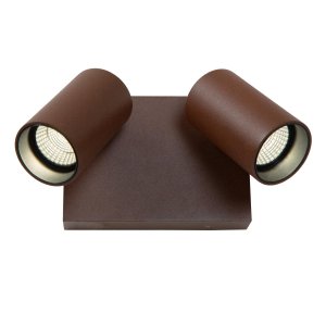 EMERIC kinkiet zewnętrzny IP65 rdzawy LED 2x9W regulowany LUCIDE 69807/18/97