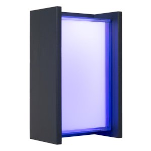 QUADRA kinkiet zewnętrzny czarny IP65 LED 12W CCT LUCIDE 69808/12/99
