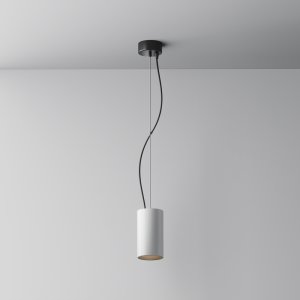 EFIR lampa wisząca tuba biały mat LED 15W 3000K 38° wykończenie czarne P089PL-15W3K-W