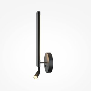 COMBO kinkiet czarny LED 11W CCT z ładowarką USB-C światło odbite + reflektorek MOD214WL-L8B3K1