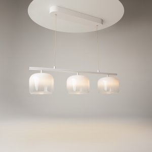 SPIRITO lampa wisząca biała LED 14W 3000K DIM klosze mleczne cieniowane MOD286PL-L12W3K