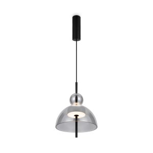 BANGKOK lampa wisząca szklana klosz szkło transparentne  fi 25cm LED 12W 3000K nowoczesny design MOD185PL-L6B3K1 (1)