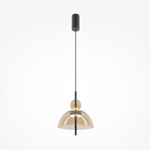 BANGKOK lampa wisząca szklana klosz szkło amber fi 25cm LED 12W 3000K nowoczesny design MOD185PL-L12CG3K1