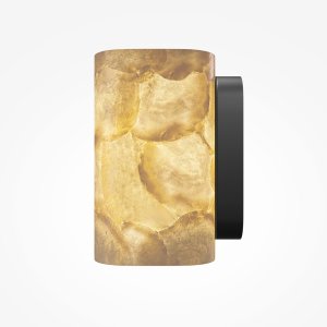 MRIS kinkiet czarny klosz capiz shell 1xG9 MOD499WL-01B