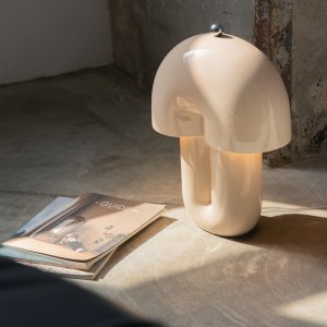 HOPE lampa stołowa ceramiczna beżowa LED 14W 3000K ściemnianie dotykowe MOD479TL-L14BG3K