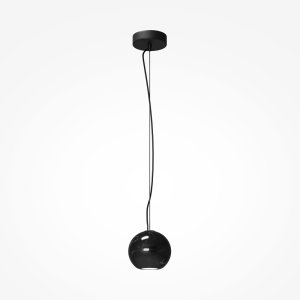 BASIC TEXTURE lampa wisząca kula z naturalnego kamienia czarna 1xGU10 MOD461PL-01B