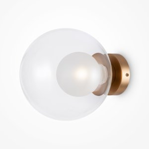 BASIC FORM kinkiet złoty klosz mrożony kula fi 20cm 1xG9 MOD521WL-01G3