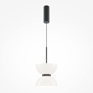 KYOTO lampa wisząca z białym kloszem wykończenie czarne LED 11W 3000K MOD178PL-L11B3K