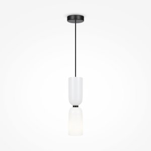 MEMORY lampa wisząca czarna  z podwójnym kloszem 1xE14 MOD177PL-01W