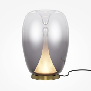 SPLASH lampa stołowa złoty mat klosz z podwójnego szkła dymionego LED 7W 3000K MOD282TL-L15G3K