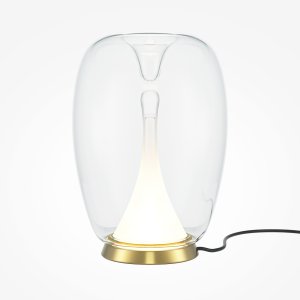 SPLASH lampa stołowa złoty mat klosz z podwójnego szkła przeźroczystego LED 7W 3000K MOD282TL-L15G3K1