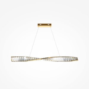 KRONE lampa wisząca złota kryształowa wstęga LED 27W 3000K P097PL-L28BS3K