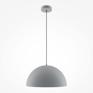 BASIC COLORS lampa wisząca kinkiet szara półkula fi 35cm 1xE27 MOD168PL-01GR