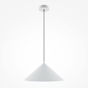BASIC COLORS lampa wisząca kinkiet biały stożek fi 35cm 1xE27 MOD167PL-01W