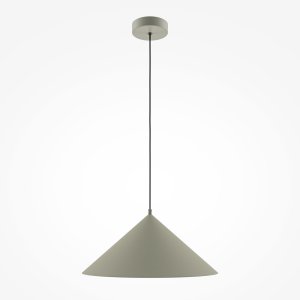 BASIC COLORS lampa wisząca kinkiet khaki oliwkowy stożek fi 35cm 1xE27 MOD167PL-01BG