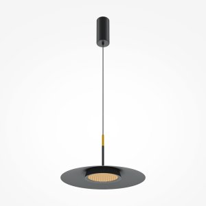 EL nowoczesna lampa wisząca czarna fi 35cm LED 12W 3000K MOD041PL-L15B3K1