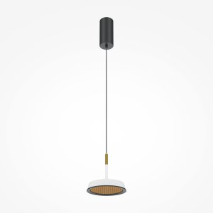EL nowoczesna lampa wisząca biało-czarna fi 14,5cm LED 12W 3000K MOD041PL-L15WG3K
