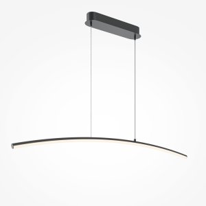 CURVE lampa wisząca czarna wygięta 98cm LED 15W 3000K 4000K MOD243PL-L18BK