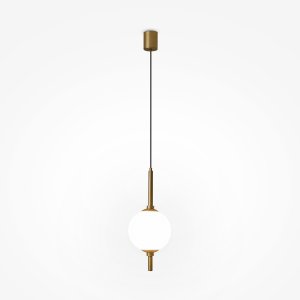 THE SIXTH SENSE lampa wisząca mosiądz klosz biały LED 7W 3000K Z020PL-L6BS3K