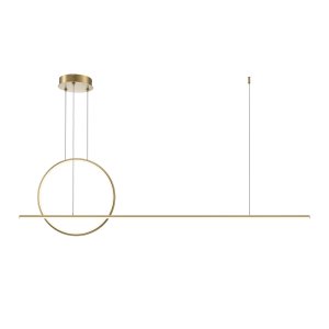 HALO nowoczesna lampa wisząca złota LED 40W 2600K 3500K MOD247PL-L49BSK