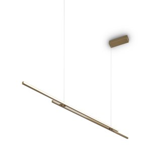 HALO nowoczesna lampa wisząca złota LED 48W 2600K 3500K MOD005PL-L48BSK