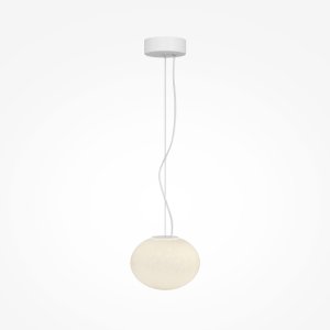 SPUME lampa wisząca biała LED 5W 3000K klosz biały w cętki MOD542PL-L5WK