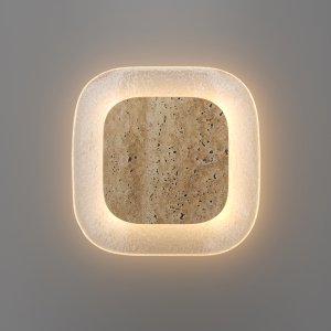 TAVO lampa ścienna z naturalnego kamienia i szkła LED 11W 2700K MOD453WL-L11BGK