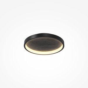 ORIGN lampa sufitowa czarna 40cm naturalny kamień LED 27W 3000K MOD311CL-L27B3K