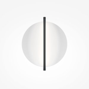 MIRA lampa ścienna czarna okrągła 30cm LED 14W 3000K światło odbite MOD279WL-L14B3K