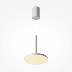  PLATO lampa wisząca biały dysk LED 12W 120° 3000K P076PL-L12W3K-W
