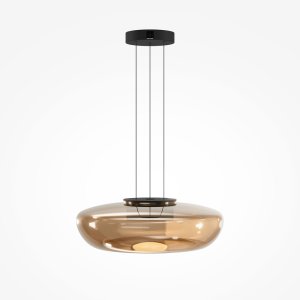 BASSA lampa wisząca klosz oliwkowe szkło LED 20W DIM 3000K MOD501PL-L20BK