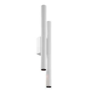 CALIPSO kinkiet biały podwójna tuba ryflowana LED 24W 36° 2700K C082WL-24W2.7K-W