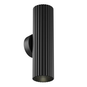 CALIPSO kinkiet tuba ryflowana czarna 2xGU10 C106WL-02-GU10-B