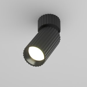 CALIPSO spot czarny tuba ryflowana 1xGU10 C108CL-01-GU10-B
