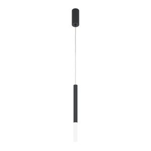 PRO SHADE lampa wisząca tuba 45cm czarna z kloszem LED 6W 4000K MOD157PL-L6B4K1