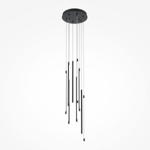 LIGHT STICK lampa wisząca długa kaskada czarna LED 46W 3000K MOD236PL-L54B3K