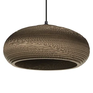 Lampa wisząca tektura sprasowana DROP brązowa OSRAM