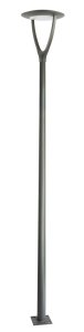 URAN UR-3300 lampa ogrodowa stojąca 327cm LED 60W 4000K IP65 ciemny popiel